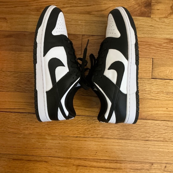 Nike Dunk Low Retro Sz 9.5 Mens White Black Panda Sneakers DD1391-100 - Picture 7 of 8
